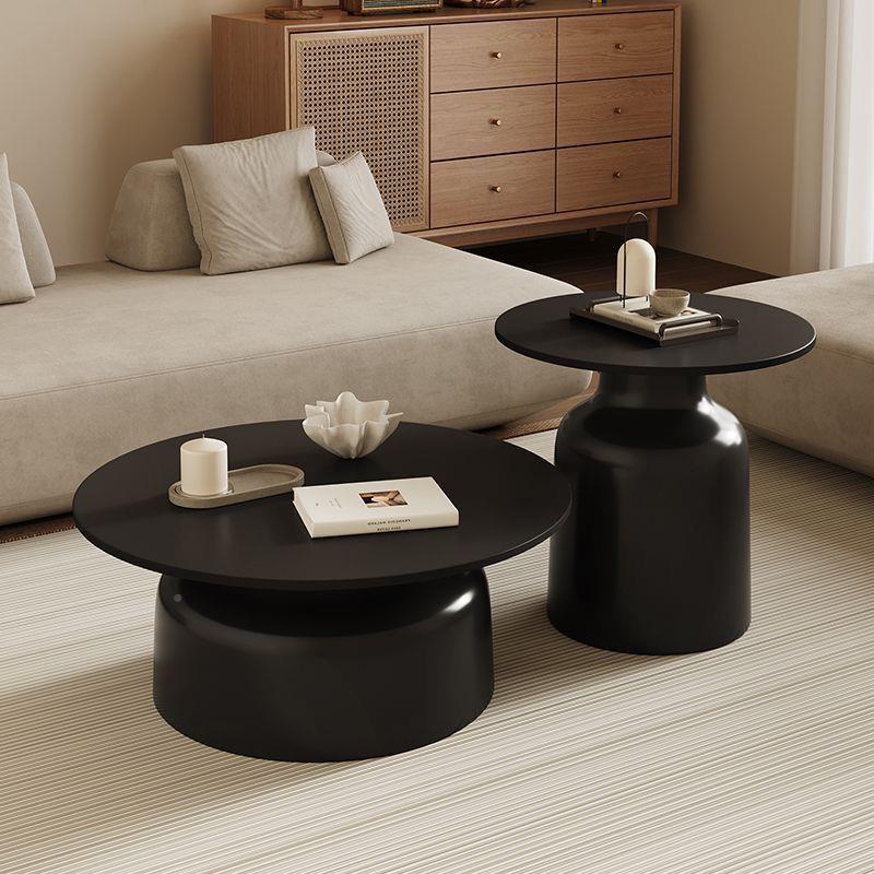 实木奶油圆形几客G1006330家用小户型简约网红民厅宿茶艺组合提尼