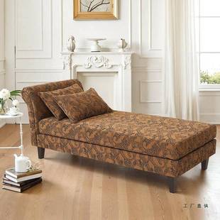 美式 乡村贵妃椅发卧室休闲椅贵QYU贵妃榻客厅阳台妃沙躺椅小躺沙