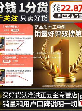 洪正五木工手提式金多功能电刨子电刨机木工台刨刨压65413机砧板