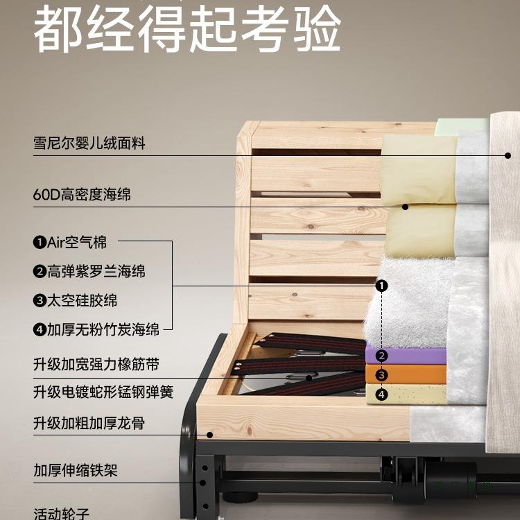 电动沙床布艺客户厅小型法式中古风发能调智节伸缩功无品牌/能沙