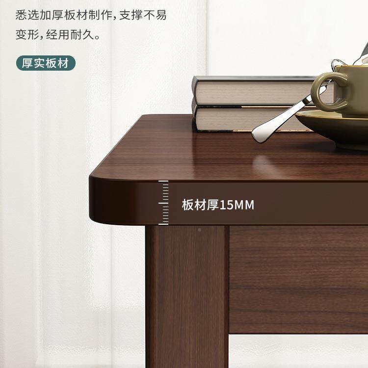 式实木小QHP方用桌四方客厅家迷你小茶小几桌子边柜沙发老边几正