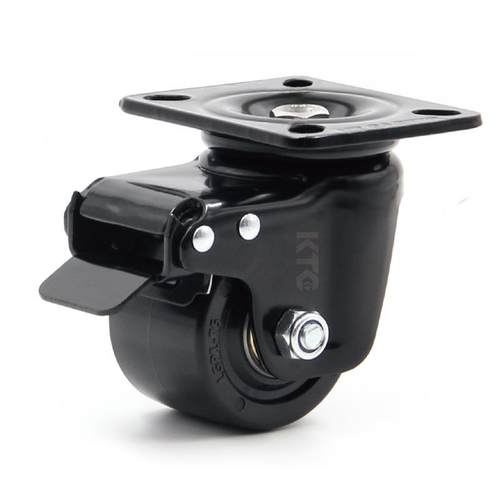 厂家直心销低2重车轮福马脚轮.5寸3寸KT-LGP1-工业重刹型机械尼龙