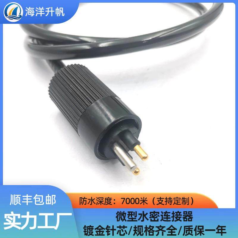 水海洋升帆微备型2芯MCIL2M水下0设湿插拔线缆防700米水密PWK连接