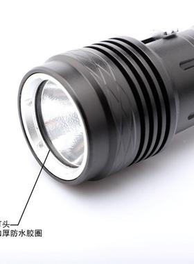 324436充亮P50手电筒防水下水潜水照明补强光远射探照灯26电65光0