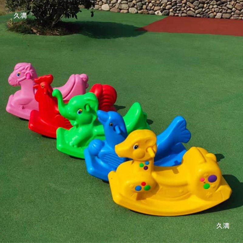 儿童木摇马加厚料无品牌/摇马宝宝玩具塑马摇摇车幼儿园摇马马木