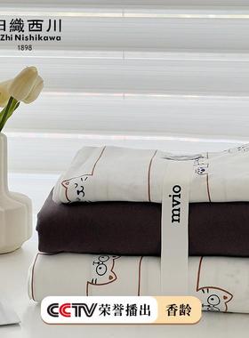 复古风裸睡全棉床天棉四件套田园花纯棉针AL705220织棉被印套竺床