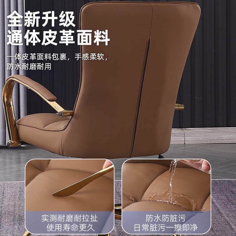 脑椅家用坐办椅升降转公椅轻奢老板电椅久直播椅子办公室F769S79J