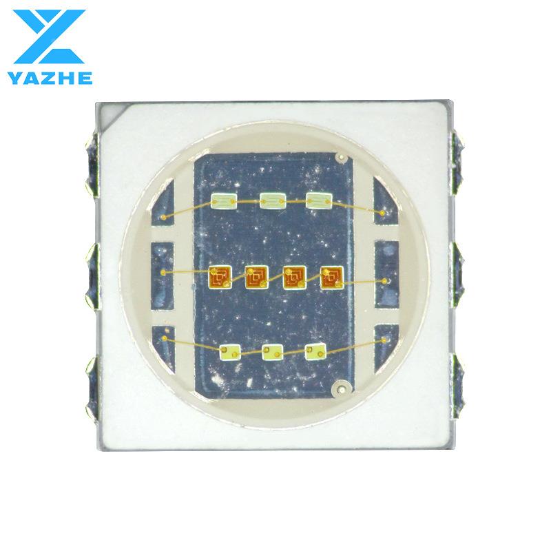 18WV1.5W压5050GB单颗9R高V三合一3*0.5/-5054RGB/6V全彩LED灯珠