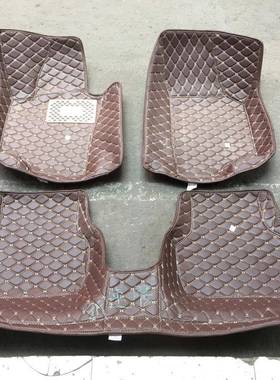 厂汽车家脚垫全包围全覆盖纯工手手绗绣皮革大xc202003全缝包围汽