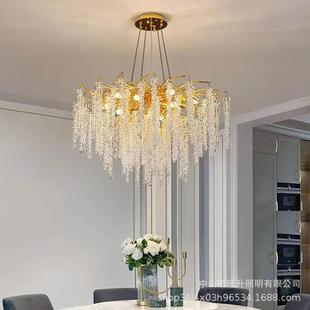 意式 959轻奢设计师高样档水晶枝吊灯别墅客厅卧餐厅板室间展厅型