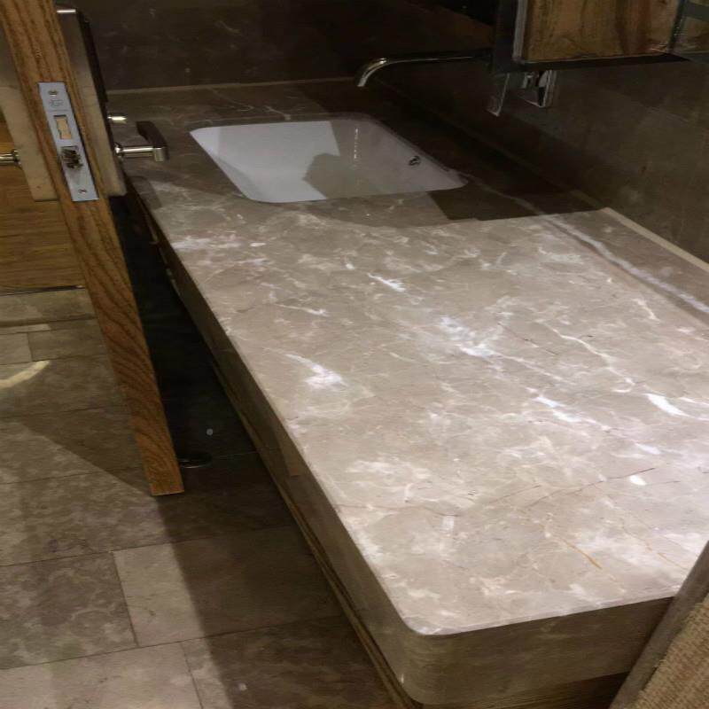 天然理石波GTR斯灰用于杆楼地梯服务台面大窗台板栏踢脚板砖