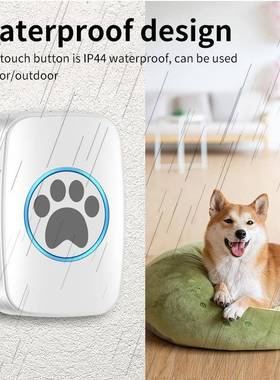 狗门无线门铃带摸按钮警铃用于Potty发训练包触括接收无品牌/器铃