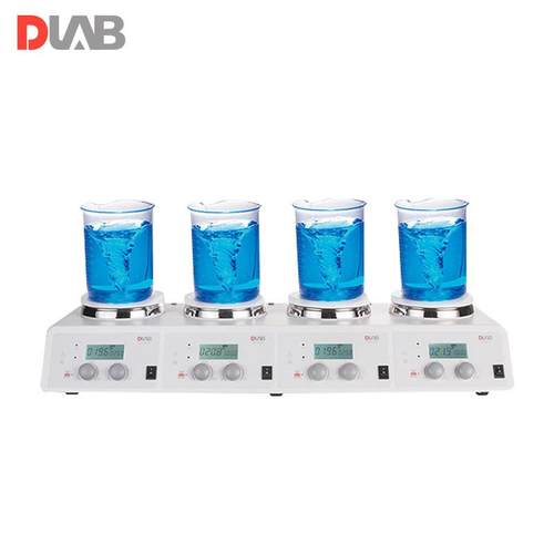 京大龙MS北-H3MS-H340-40-S4实验室LCD数控加热型通磁道力搅拌四