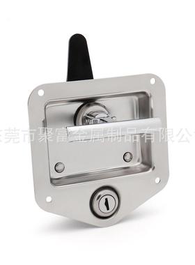 JUFU工SS6202板具锁汽车门锁半挂拖箱车面锁工业电柜锁不锈钢锁