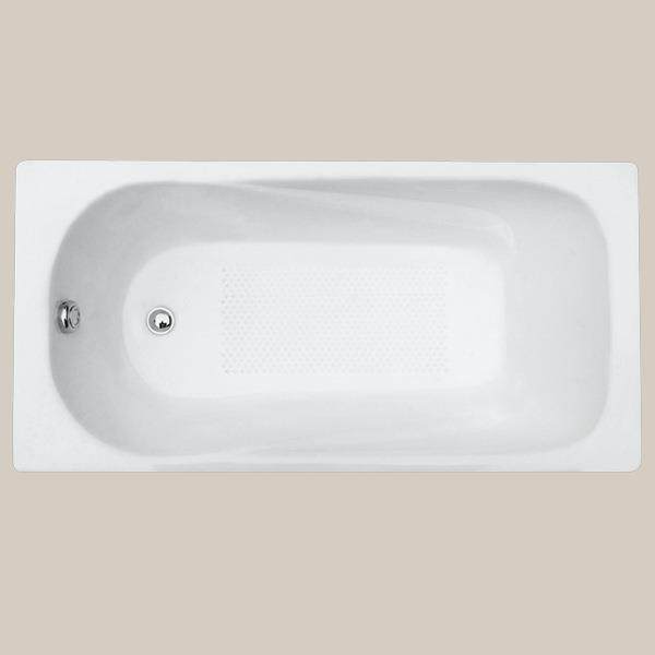 雅家用简易浴缸铸表铁搪瓷长方形浴双缸面NET光洁易清洗