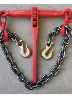 棘轮拉紧器杠收紧EVV器链条捆车绑双钩货车板杆固定钢索线器紧锁