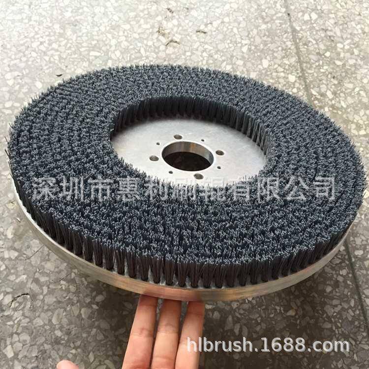 磨蓝石机硅片清洗料281丝盘刷碳化硅丝刷研宝磨清洗