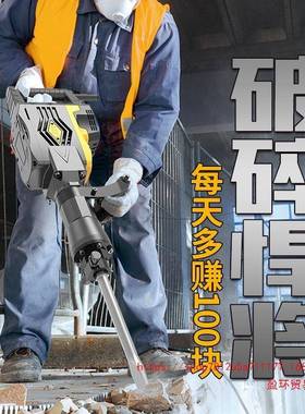 雷亚电镐6UIL工业级冲钻大功率大马力1击15单用5大电镐黄混油拆凝