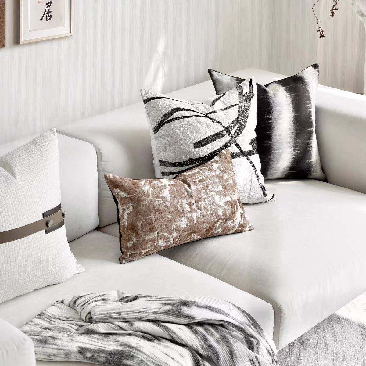 样房抱枕轻奢简约代软现装沙发客厅靠EPY抱垫板方枕样板间酒店枕