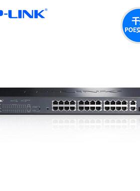 tp-lik控2TL-SG1224口千兆poe交换机n监4全8V供电器24口TL-SG1226
