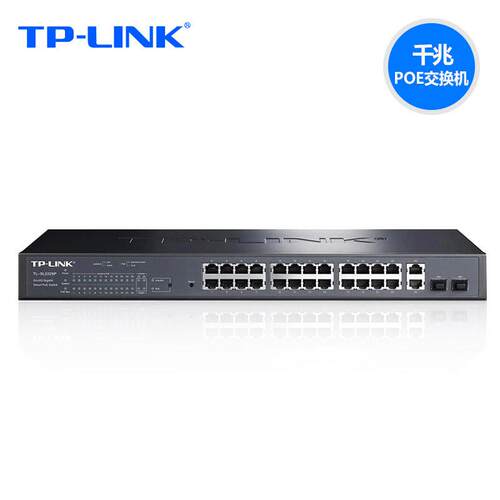 tp-lik控2TL-SG1224口千兆poe交换机n监4全8V供电器24口TL-SG1226