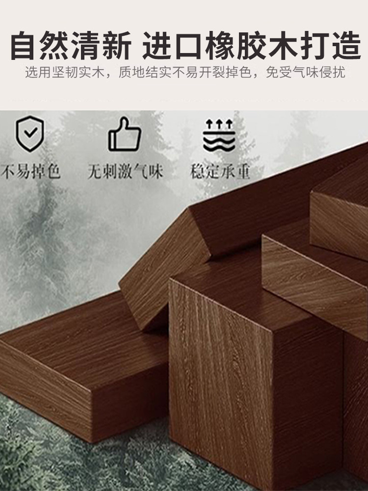?飘窗小桌子实木炕桌榻榻米茶桌茶几三件套窗台矮书桌卧室坐地炕