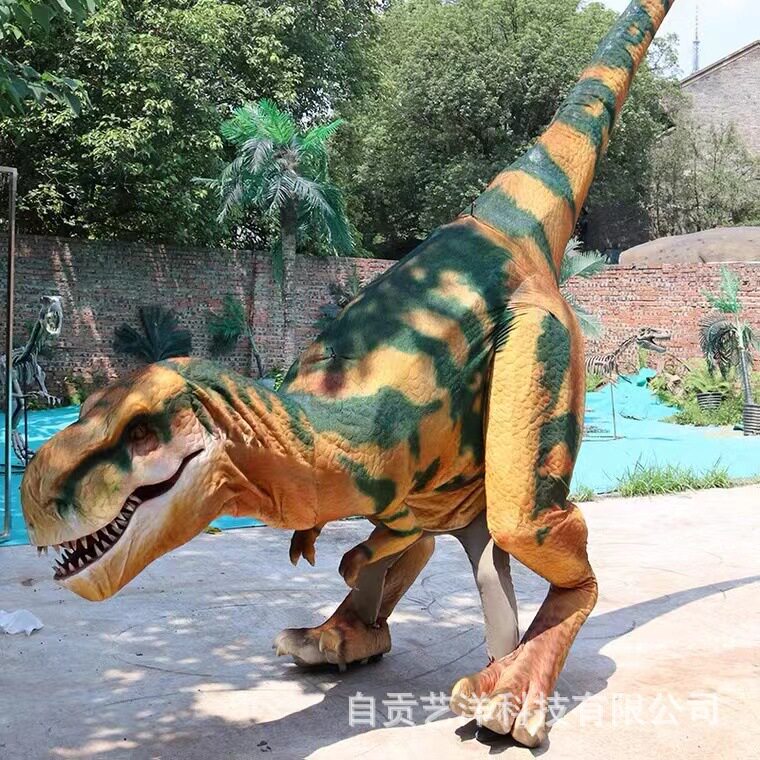 仿真恐龙表演服恐龙皮套操作轻灵活单人双人景区引流互动神器