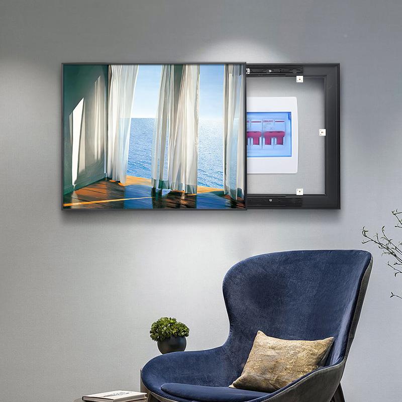 85配电箱电箱装饰画免打现代约轻奢挂画遮挡表箱电简闸箱客厅墙孔