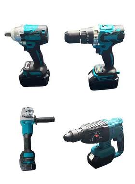 牧田款套电动工具装锂电4件家58486厂装房多功能锂电动套工具