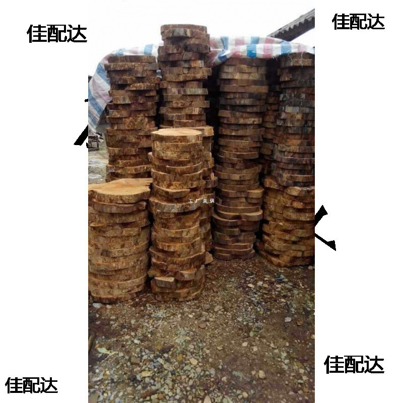 批发广西特产龙眼木银杏木铁木砧板切菜板菜墩圆形家用图片