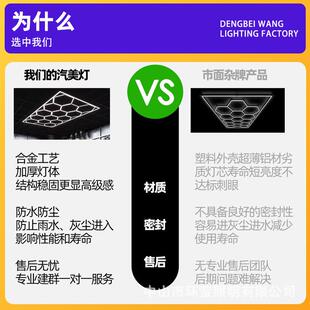 高亮节能三能防灯5个圈蜂窝灯灯节灯墙商场灯管led车库新拼型HX