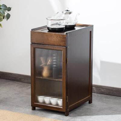 中物式茶桌边柜家用小茶烧壶一HT-GZC18台体客厅角几茶几茶水水柜