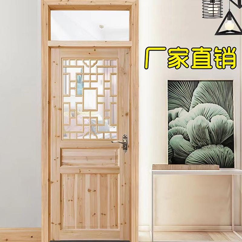 门新中式仿古门窗杉木木实室内门谷仓门原套装门房843木间卧室门