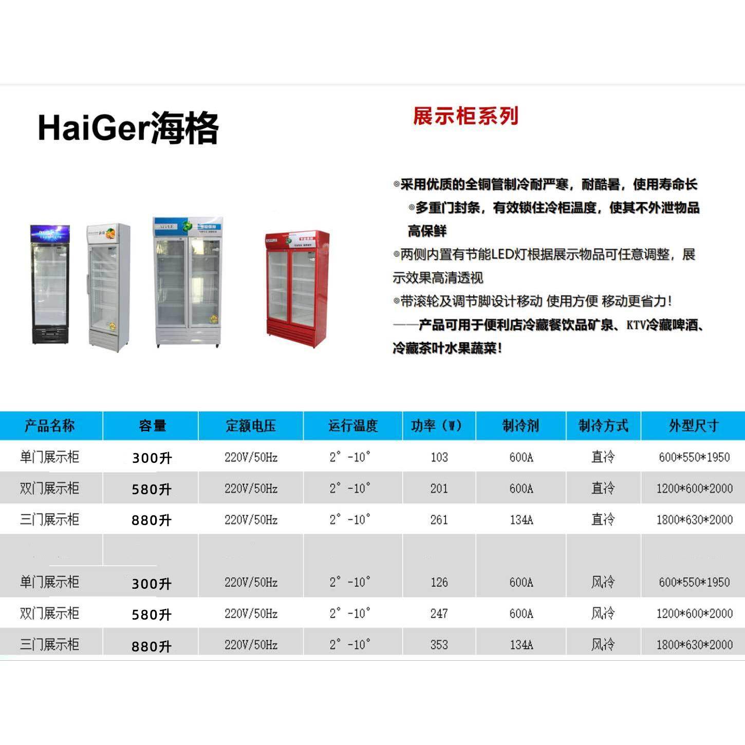 三606开门超直冷啤酒饮料保商藏展冷示柜立式冰柜商用鲜冰箱商用