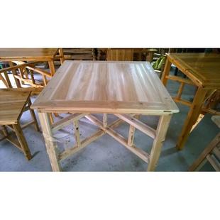 农村八仙桌老式家用折叠拆装杉桌木桌子供古桌正方餐形复学无品牌