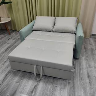 现代小发简约多功能皮款 沙床户型客厅640A卧房室书折叠推拉两用梳