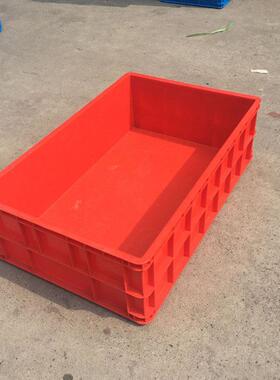 加大红色塑巨料箱大号码大号整理米收纳箱红色1箱物流周转箱ASW龙