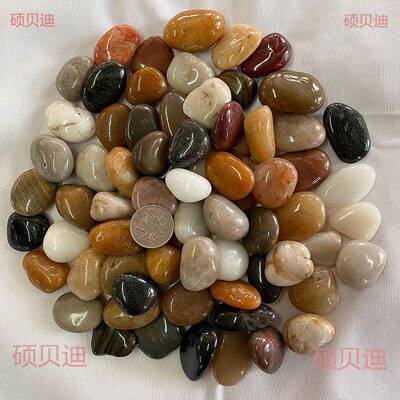 台花园50阳装庭饰石子铺RBQ路造景石铺地头雨花石五彩院石鹅卵石