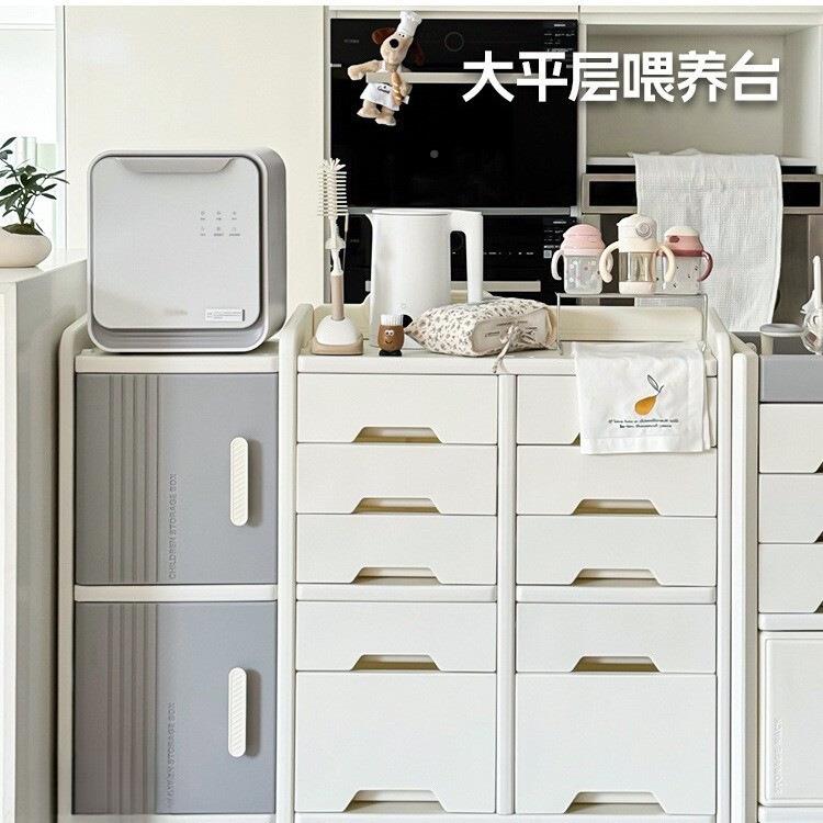 儿童收玩具收纳纳落架地家用婴儿用品喂养675台柜宝宝置物整理箱