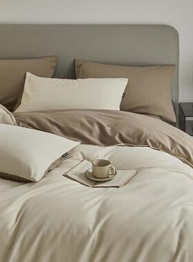 秋冬高端A类100支加厚全43612棉毛件套纯棉长绒棉保暖四被床套床