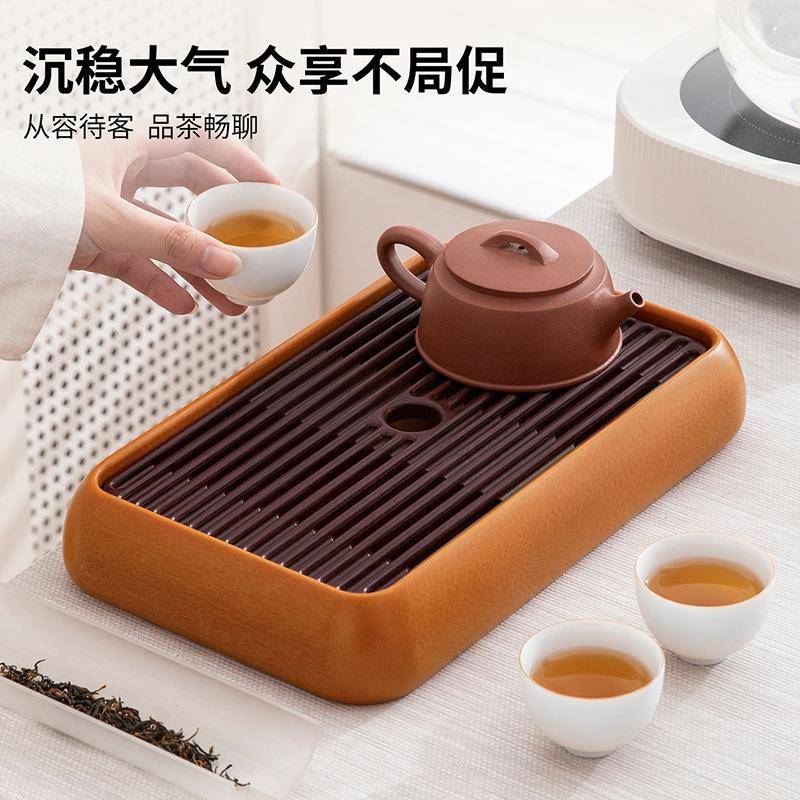 现代简约高端茶盘排茶水储水式木两用台家电用客厅阳台377小型茶