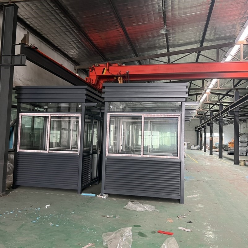 热销方钢结构岗亭成品岗亭收费亭施工安装为一体源头