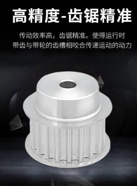 8M同步带轮B型8M50/50452/554/56齿齿宽7带宽25铝合金材F质