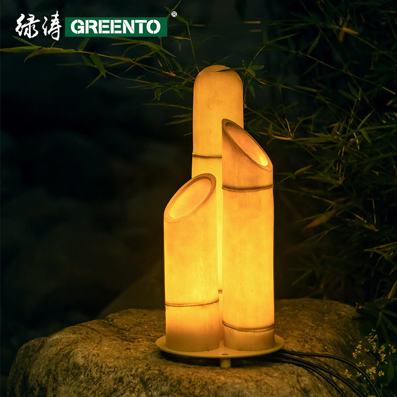 LED仿真竹筒灯户外草坪亮化