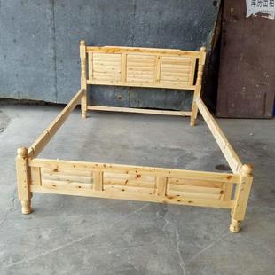 成木床床简易柏木床出床租房经济实惠床工都地用UKZ圆脚车柱实木