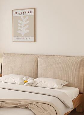 床垫头榻靠垫榻软包大靠背灯芯绒床头F97T95S7软包米免洗自粘靠背