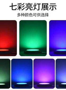 ed泳池RB七彩遥l控水底灯照明景观GABS全无品牌/灌胶壁挂式水灯下