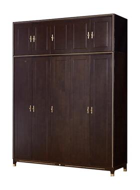 美轻衣柜后现代实木26345门大衣柜简约卧室衣橱无品牌/式组合储物