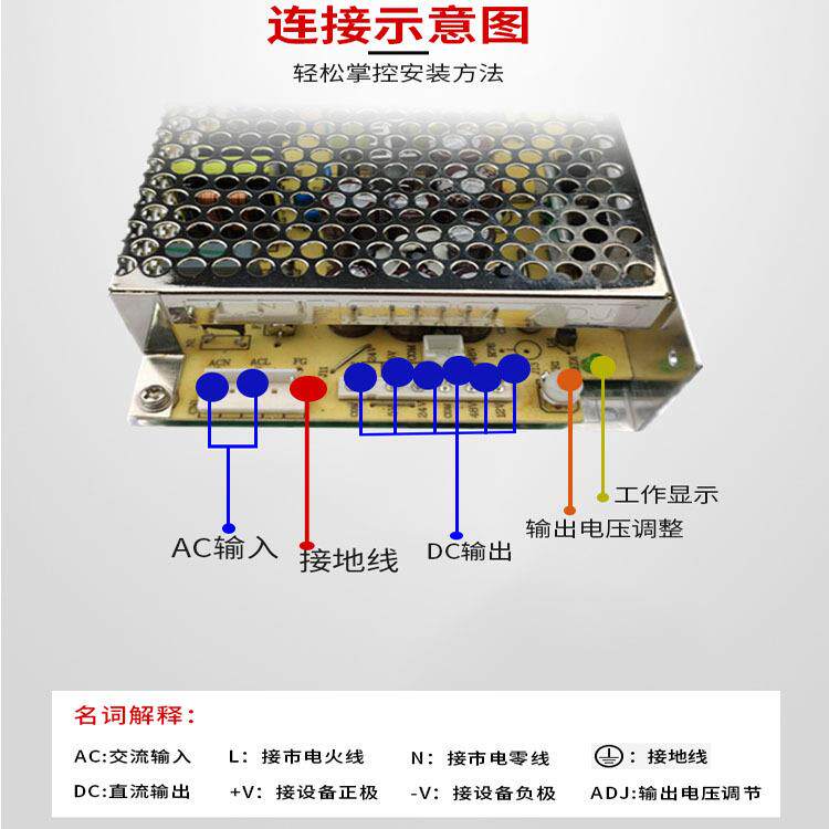 广州开关源1ROL00W5电V12V24V4V四8输出厂家组可来样做货