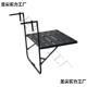 户外阳台栏铁艺挂台桌家用简约可折桌悬挂杆小叠桌子休闲吧桌2HAS